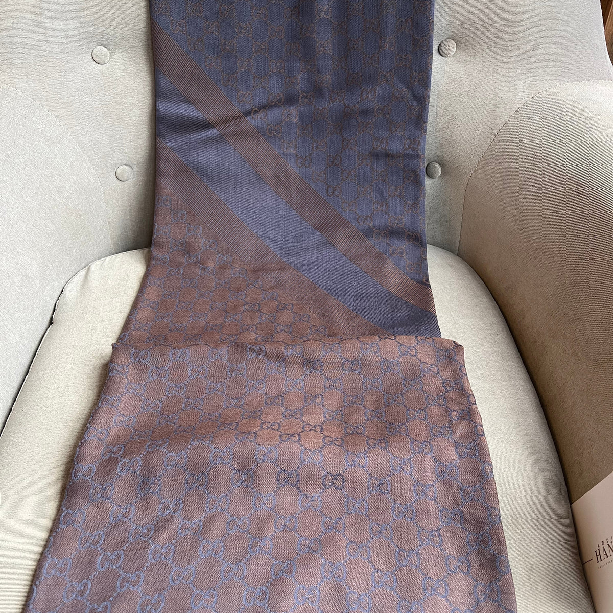 Gucci GG Wool Silk Mix Shawl (RRP £385)
