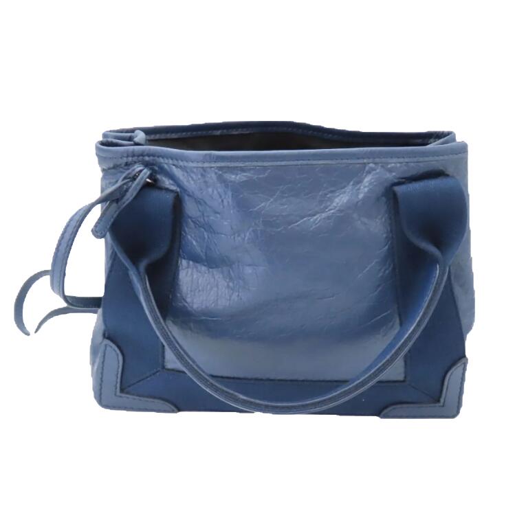 balenciaga Navy Cabas XS Leather Tote