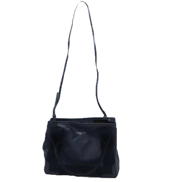 balenciaga Navy Cabas XS Leather Tote