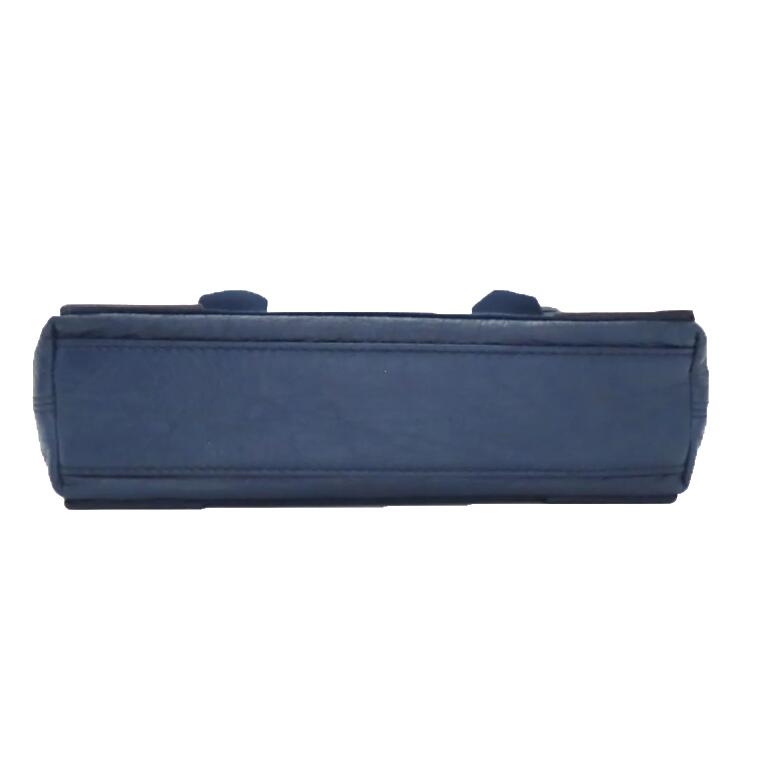 balenciaga Navy Cabas XS Leather Tote