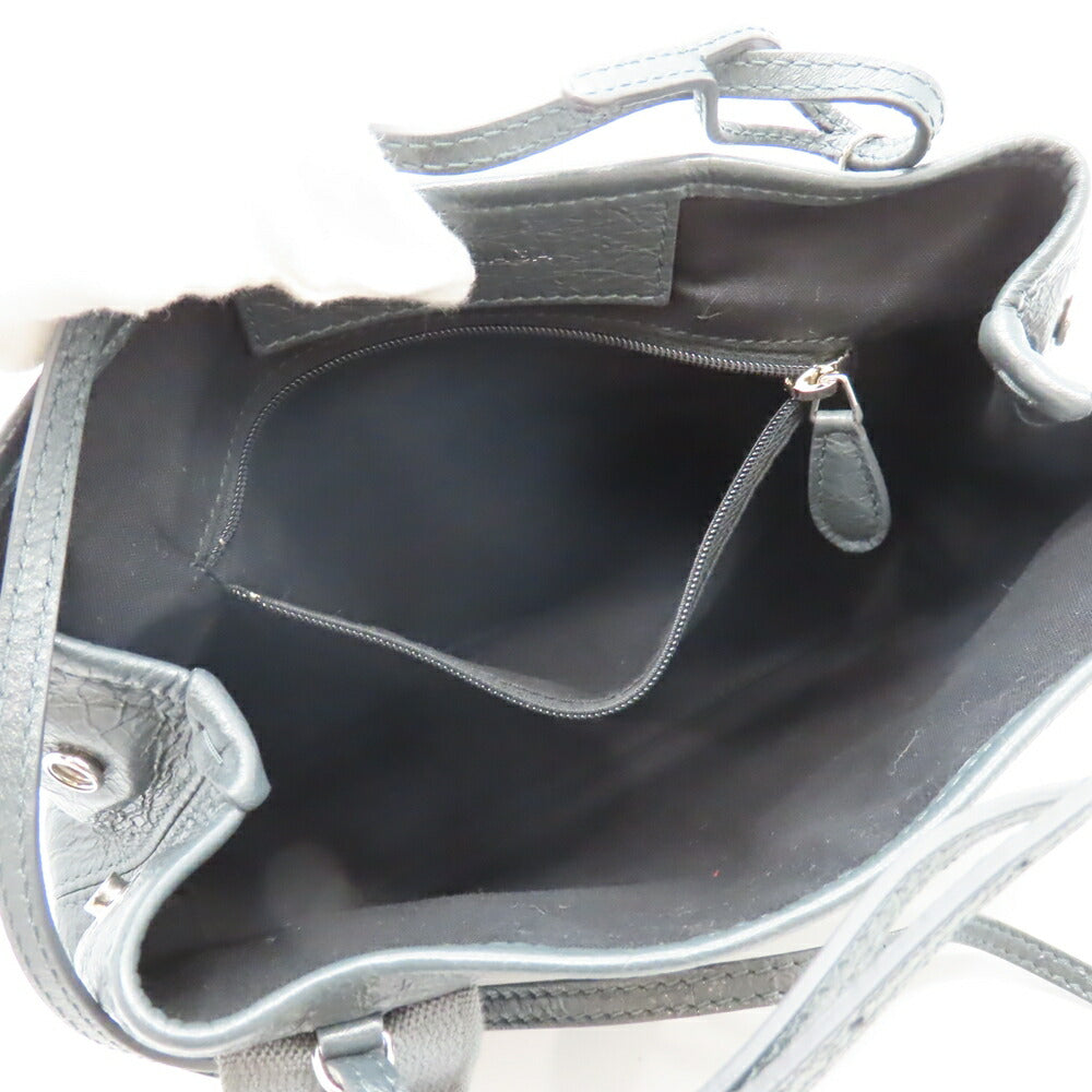 balenciaga Navy Cabas XS Leather Tote