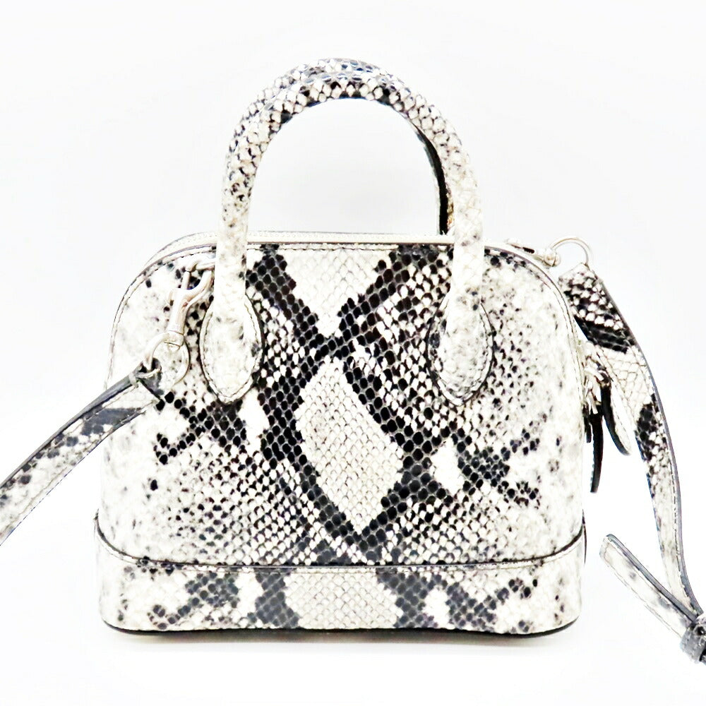 balenciaga Ville Top Handle XXS Python Embossed