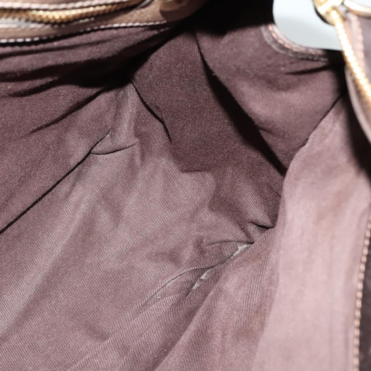 Chloe Bay Hand Bag Leather Brown ki5335