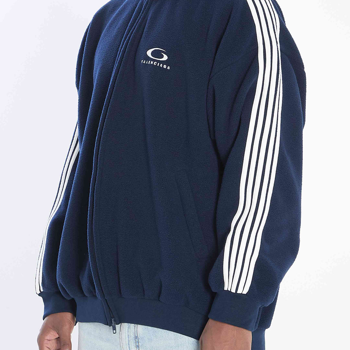 Balenciaga Men Loop Sports Icon Zip-Up Jacket