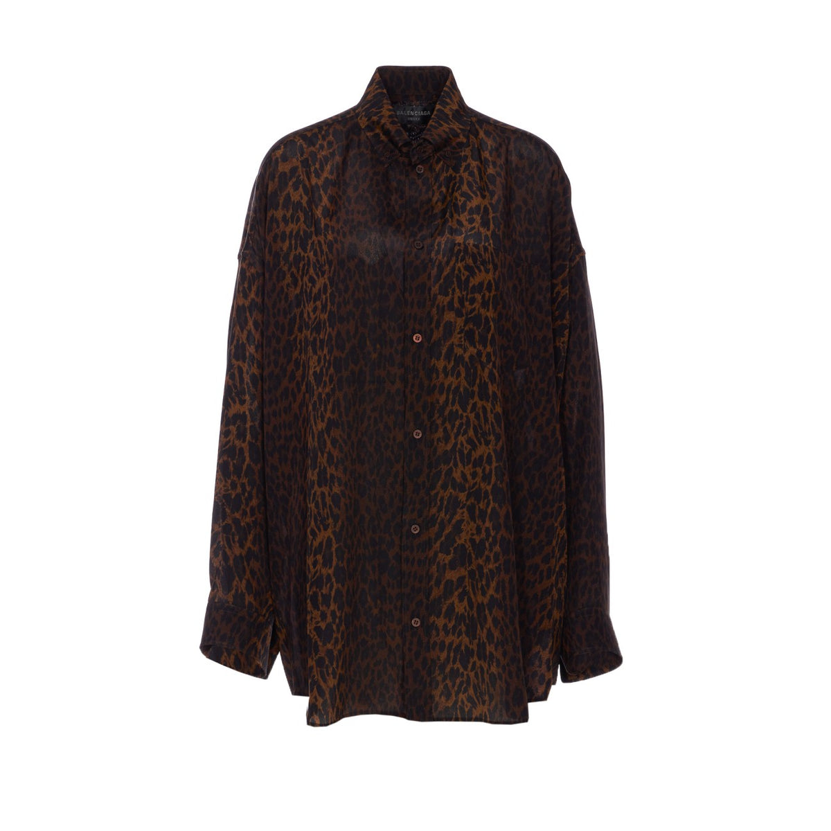 Balenciaga Women Leopard Print Shirt