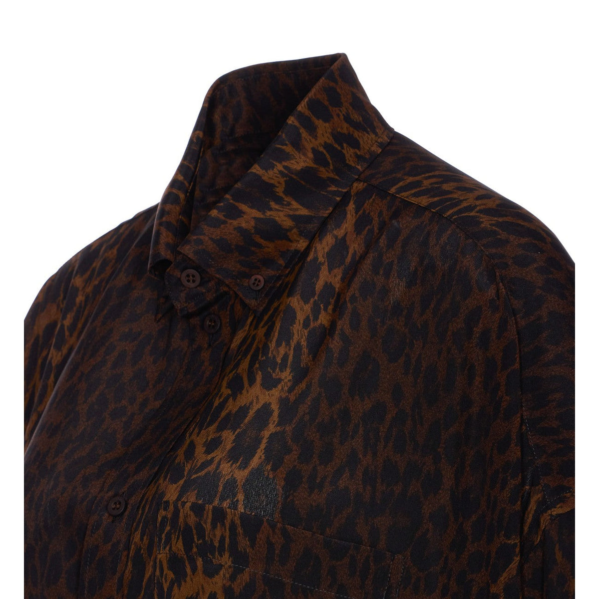 Balenciaga Women Leopard Print Shirt