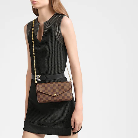 Pochette Félicie Damier Ebene