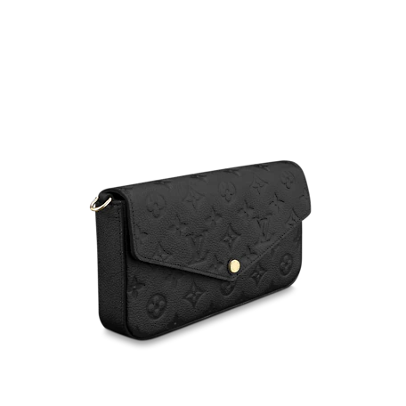 Mila's Edit Pochette Félicie Monogram Empreinte  Black