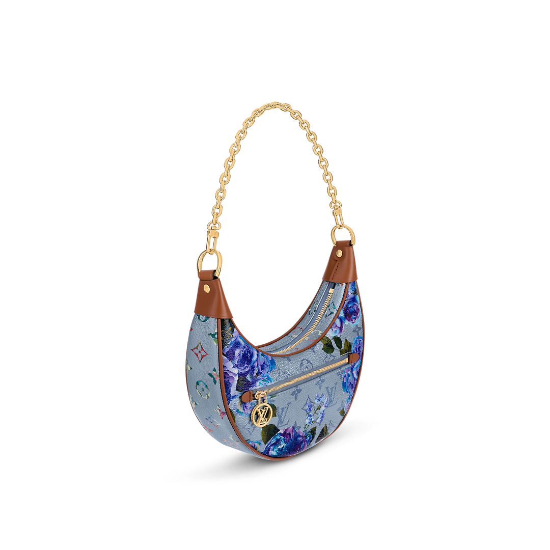 Louis Vuitton Loop Bag Floral Pattern Blue