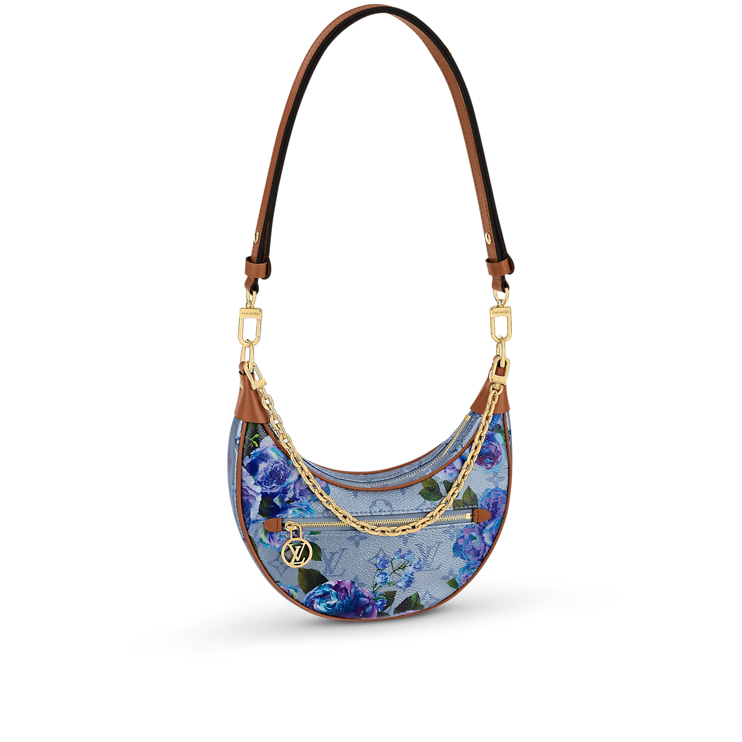 Louis Vuitton Loop Bag Floral Pattern Blue