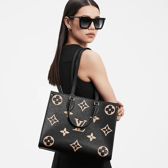 Louis Vuitton Onthego MM Bicolour Monogram Empreinte Leather - Handbags