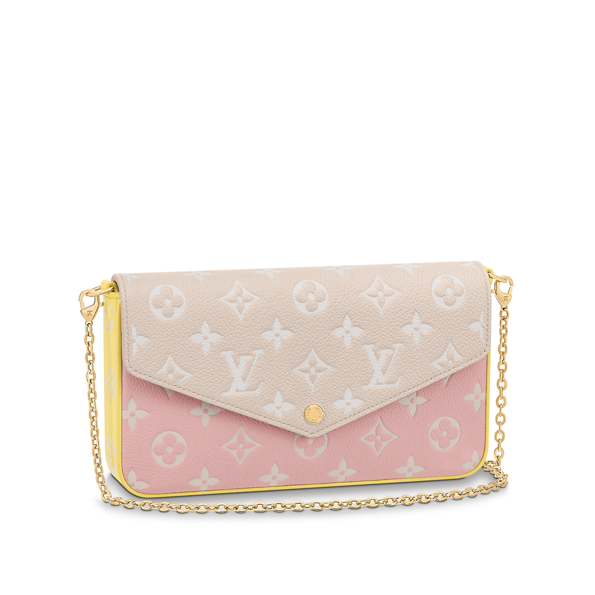 Mila's Edit Pochette Félicie -Pink/Beige/Yellow