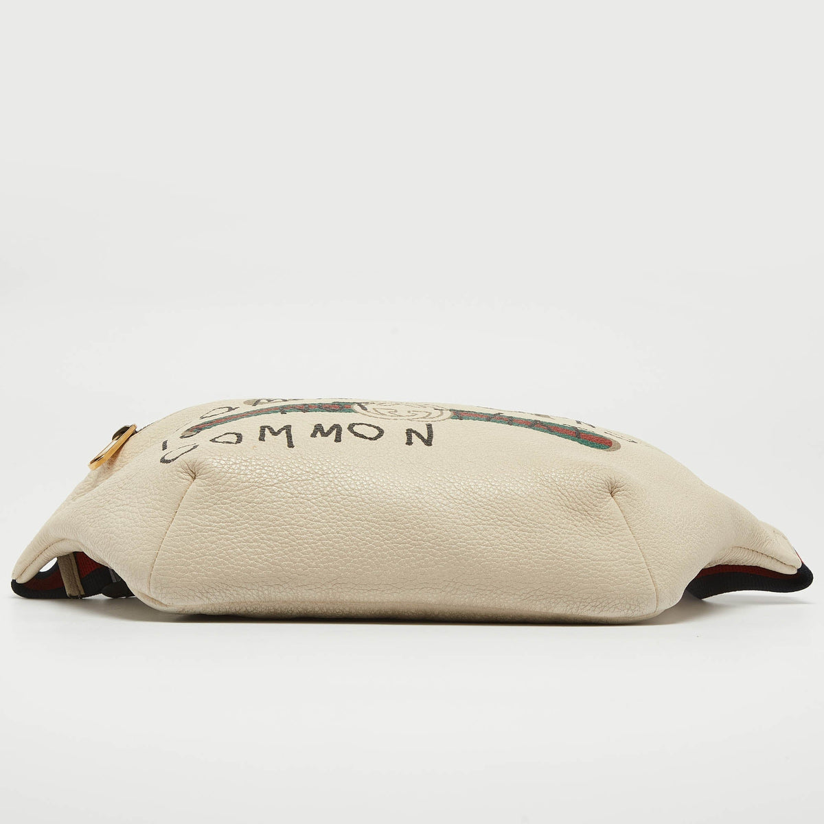 GUCCI Off White Leather Logo Web Belt Bag