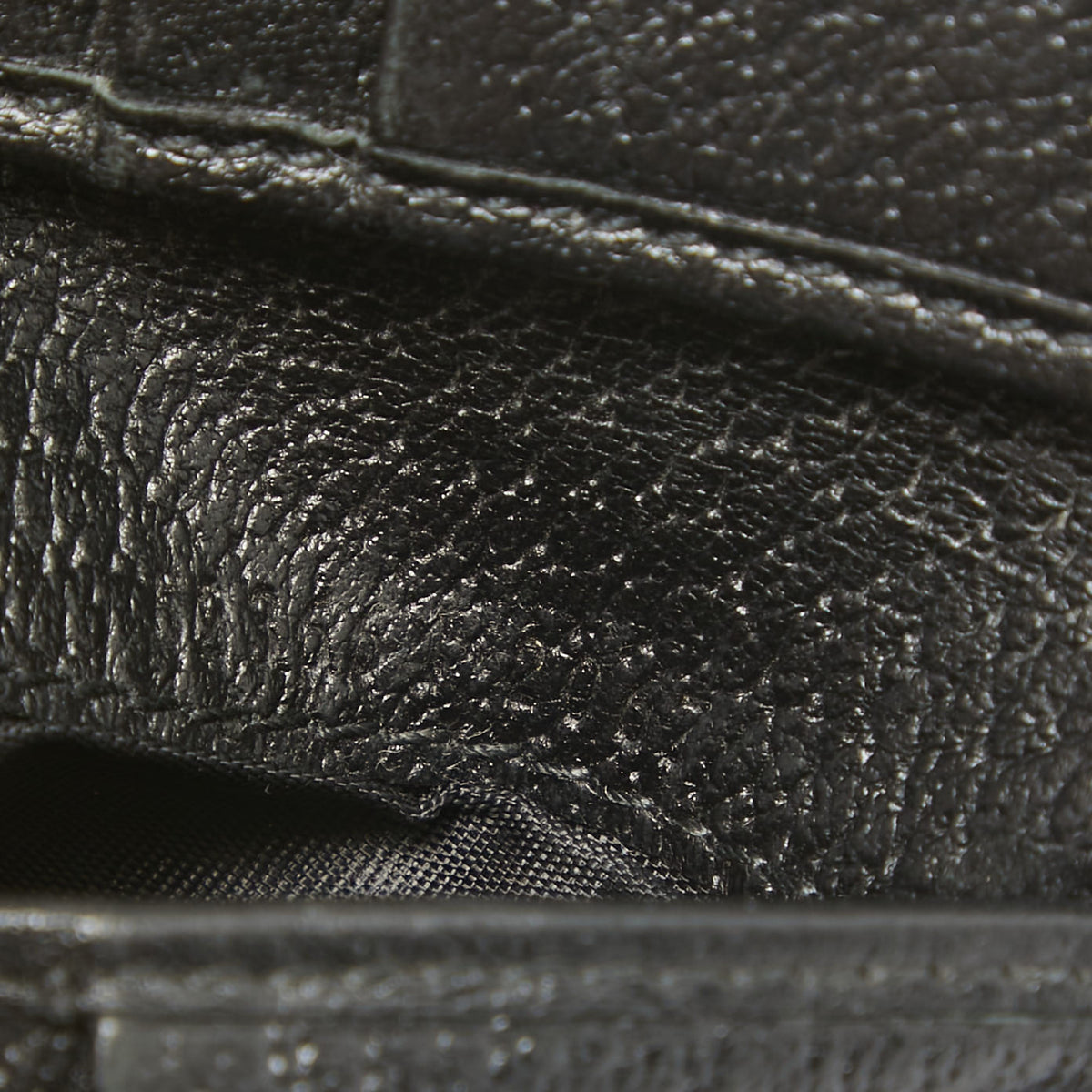 GUCCI Black Leather Animalier Bifold Wallet
