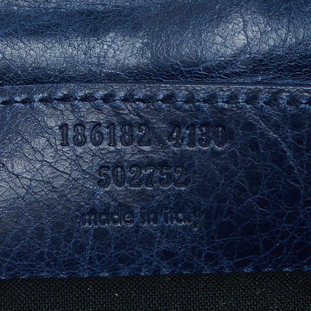 balenciaga Blue Leather Giant 21 Envelope Clutch
