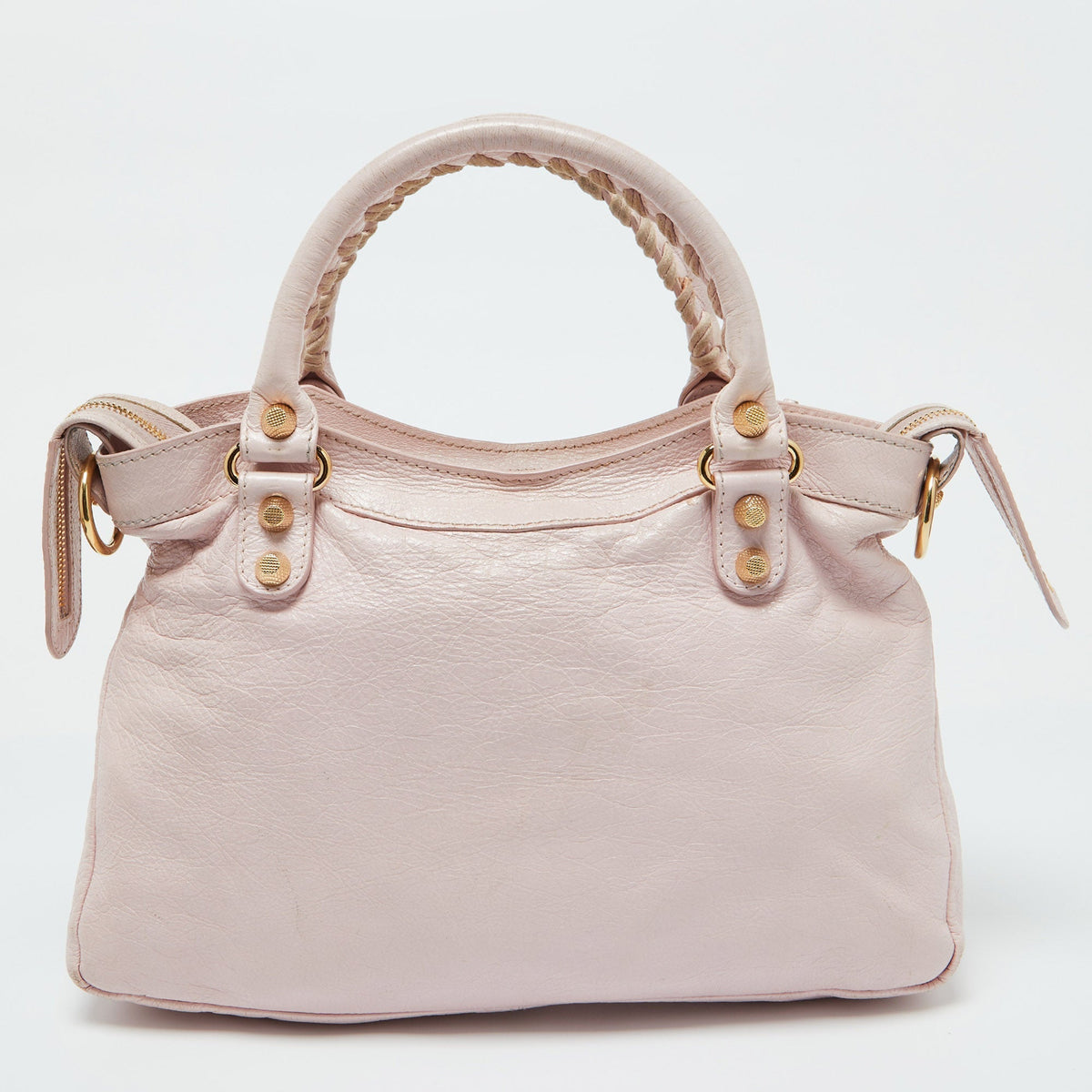 balenciaga Rouse Poudre Leather RGH Town Bag