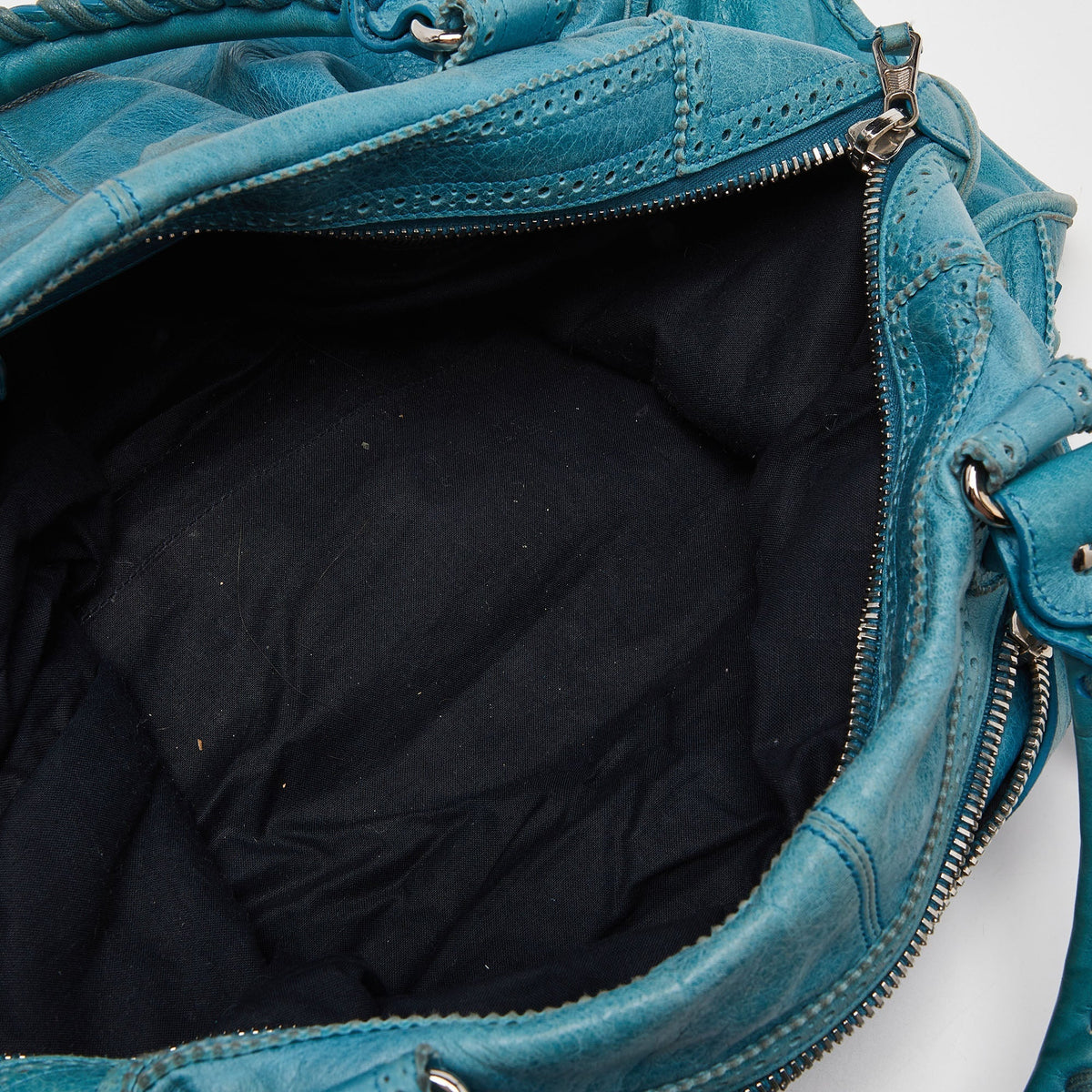 balenciaga Cyclade Leather Brogues Work Tote