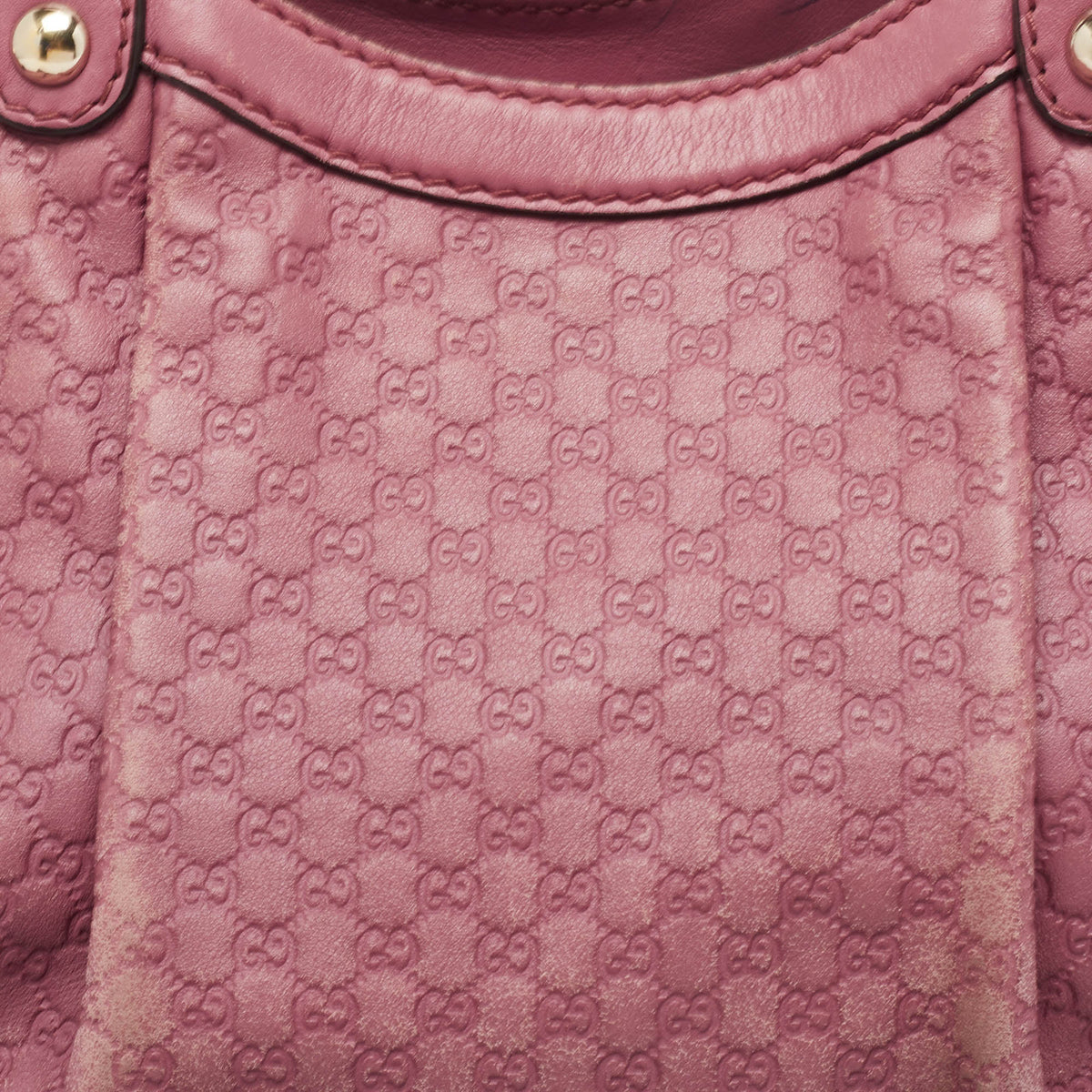 GUCCI Dark Pink ssima Leather Medium Sukey Tote