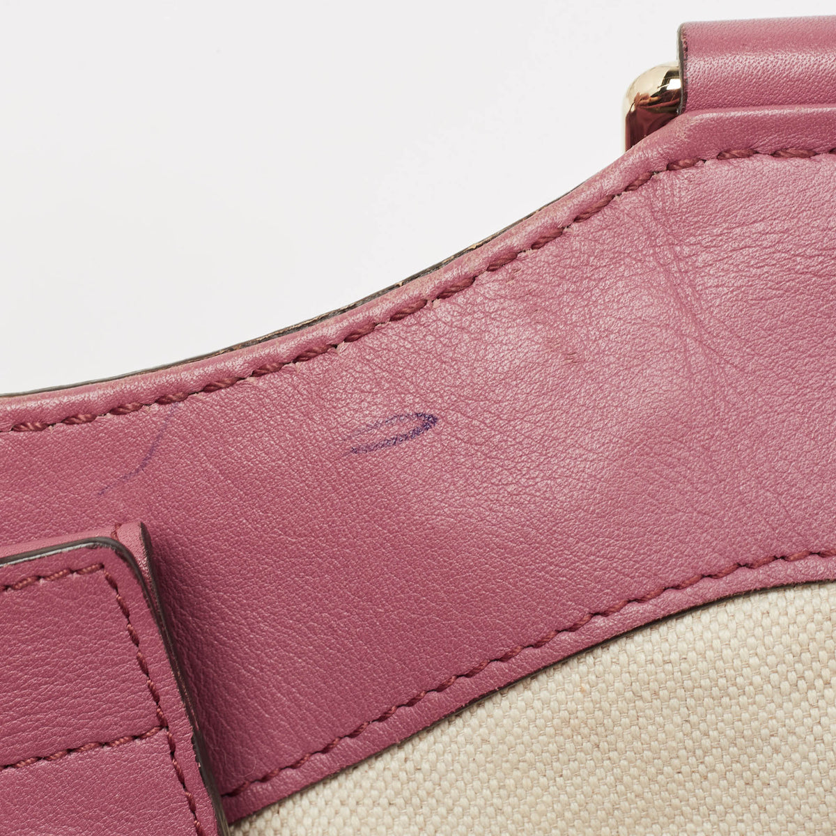 GUCCI Dark Pink ssima Leather Medium Sukey Tote