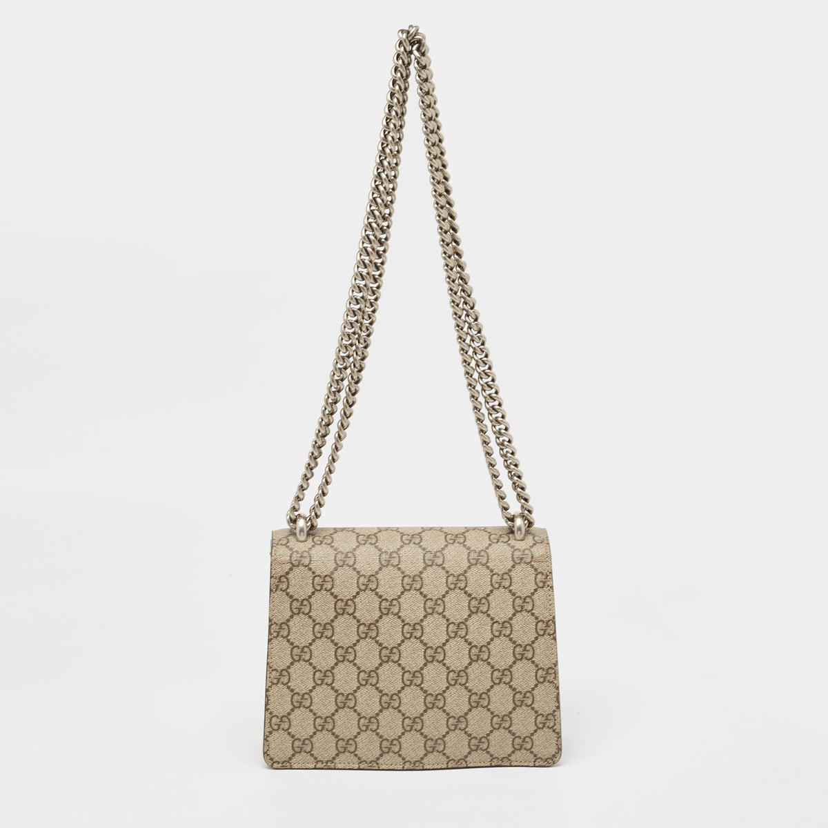 GUCCI Beige GG Supreme Canvas Mini Dionysus Shoulder Bag