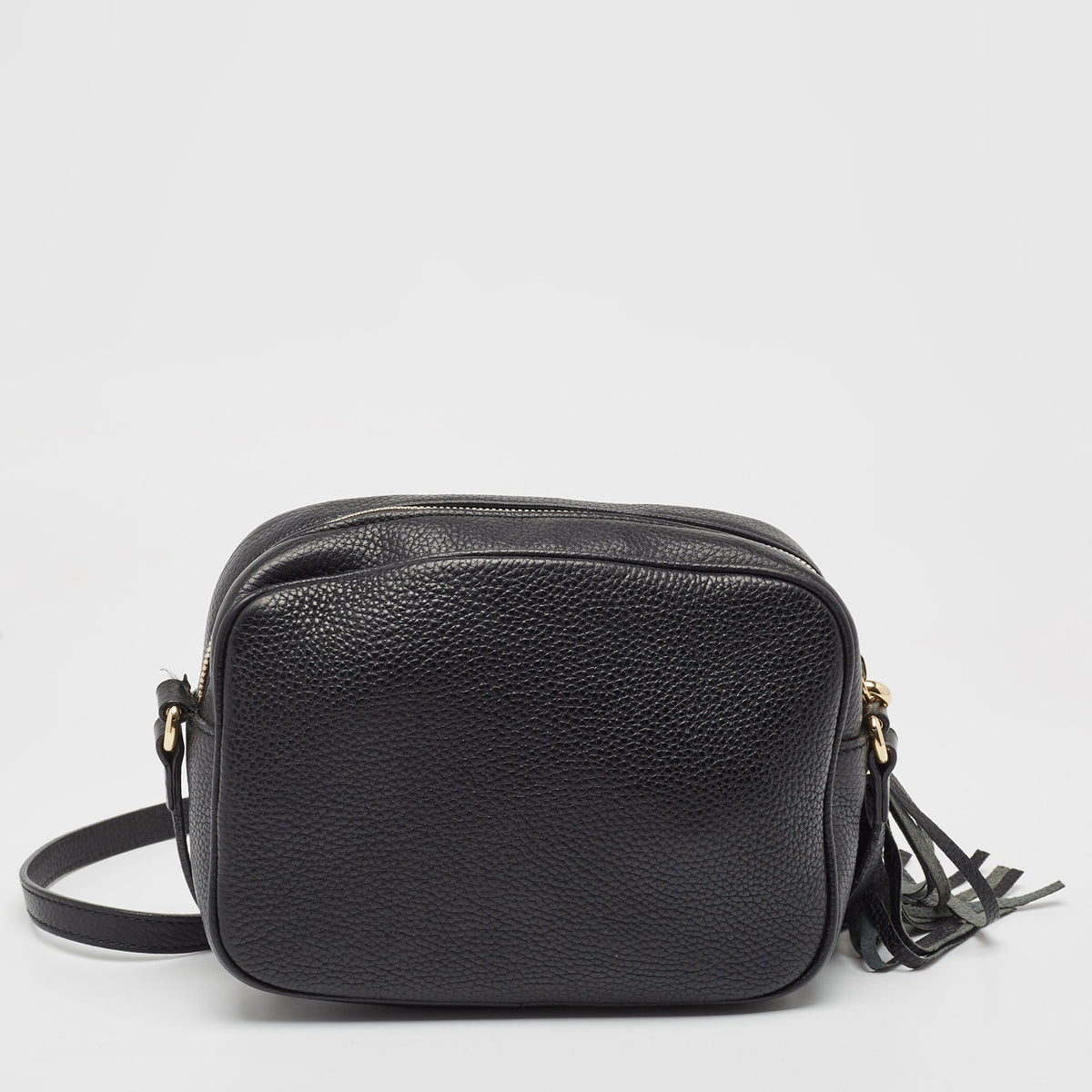 GUCCI Black Leather Small Soho Disco Crossbody Bag