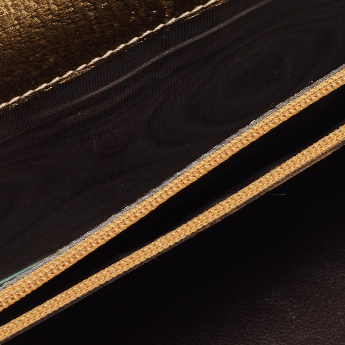 GUCCI Gold/Beige GG Canvas and Leather Princy Continental Wallet