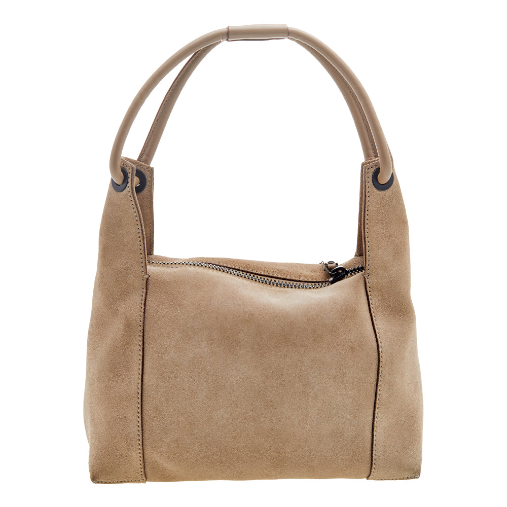 Gucci Beige Suede and Leather Hobo