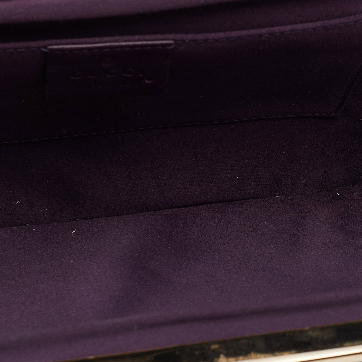 Gucci Blue/Purple Crystal and Satin Fringe Dragon Embellished Evening Bag