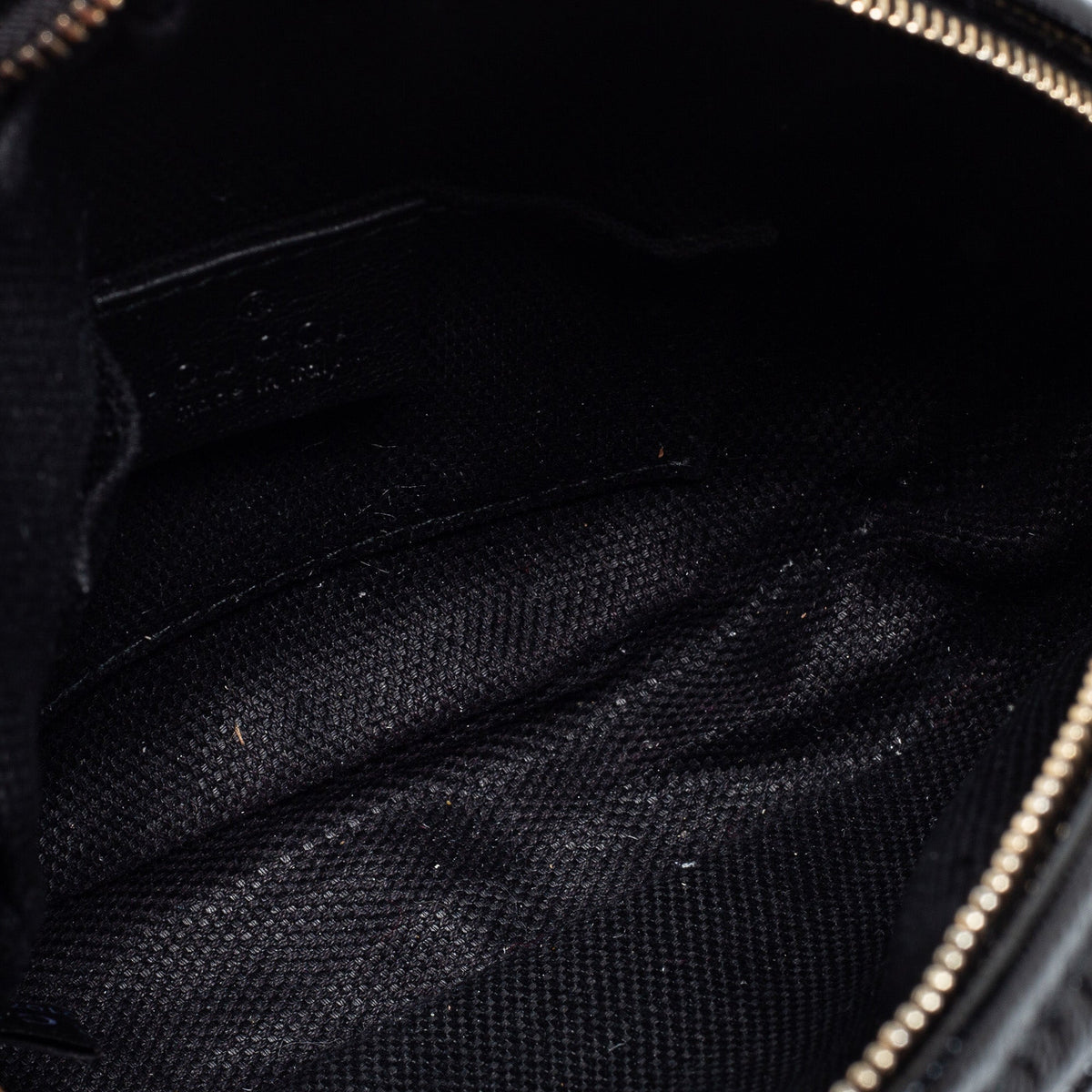 Gucci Black Patent Leather Mini Soho Chain Shoulder Bag