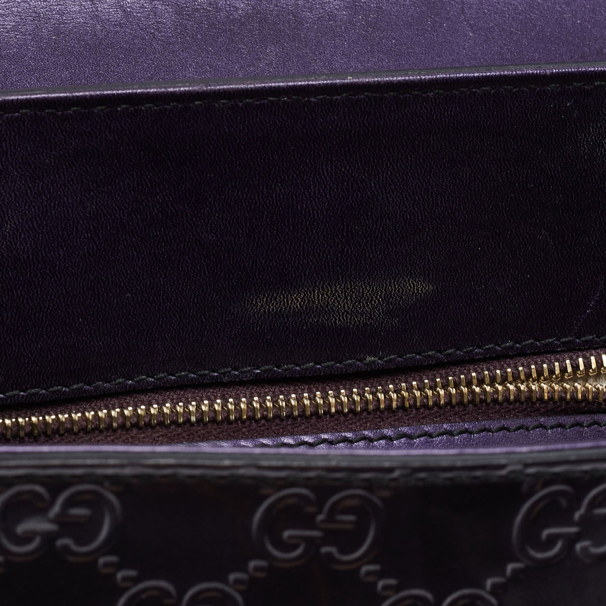 GUCCI Purple ssima Patent Leather Large Emily Chain Shoulder Bag