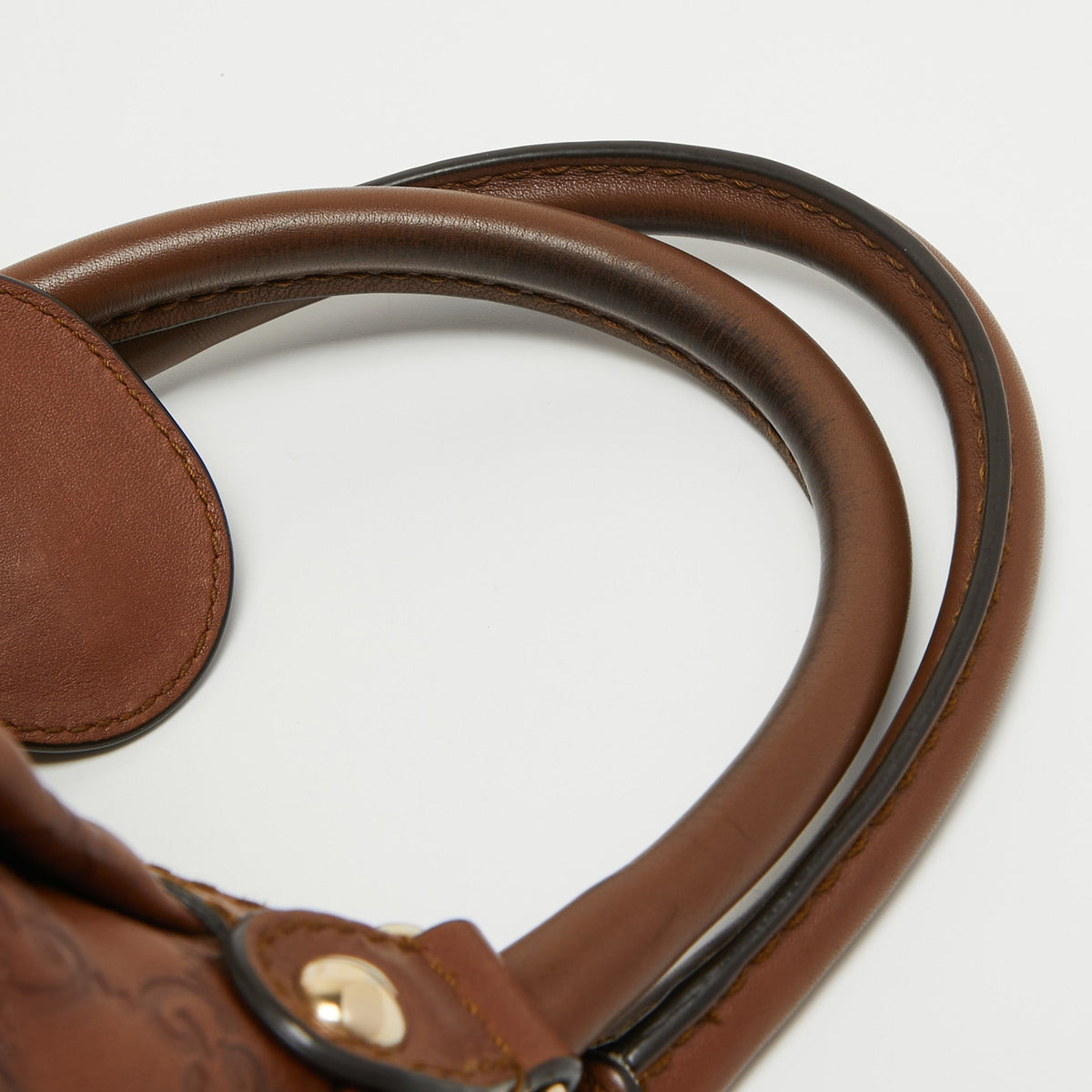 GUCCI Brown ssima Leather Medium Sukey Tote