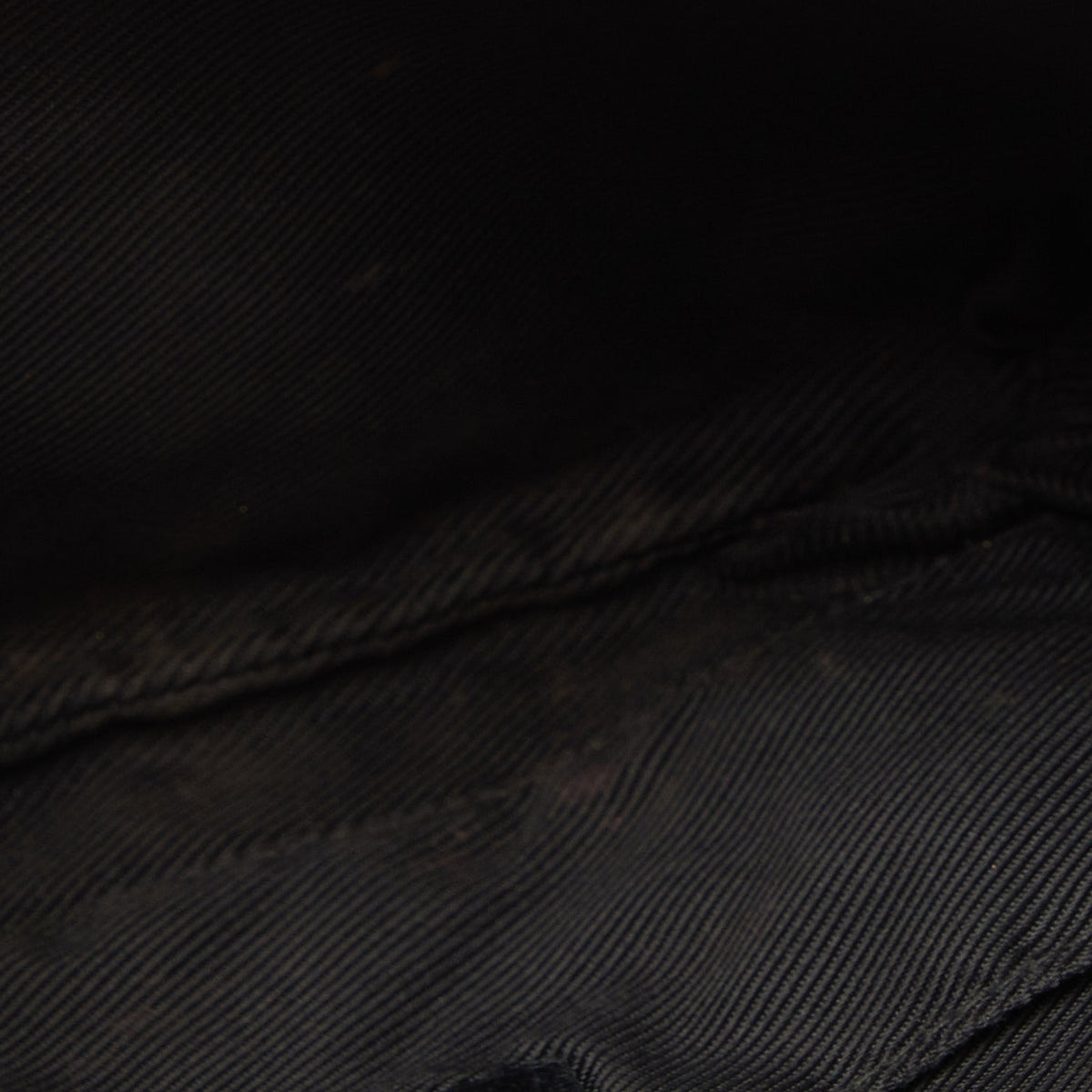 GUCCI Black GG Canvas and Leather Pochette