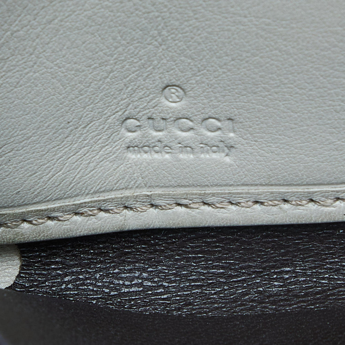 GUCCI Beige/Cream GG Canvas and Leather Princy Zip Around Wallet