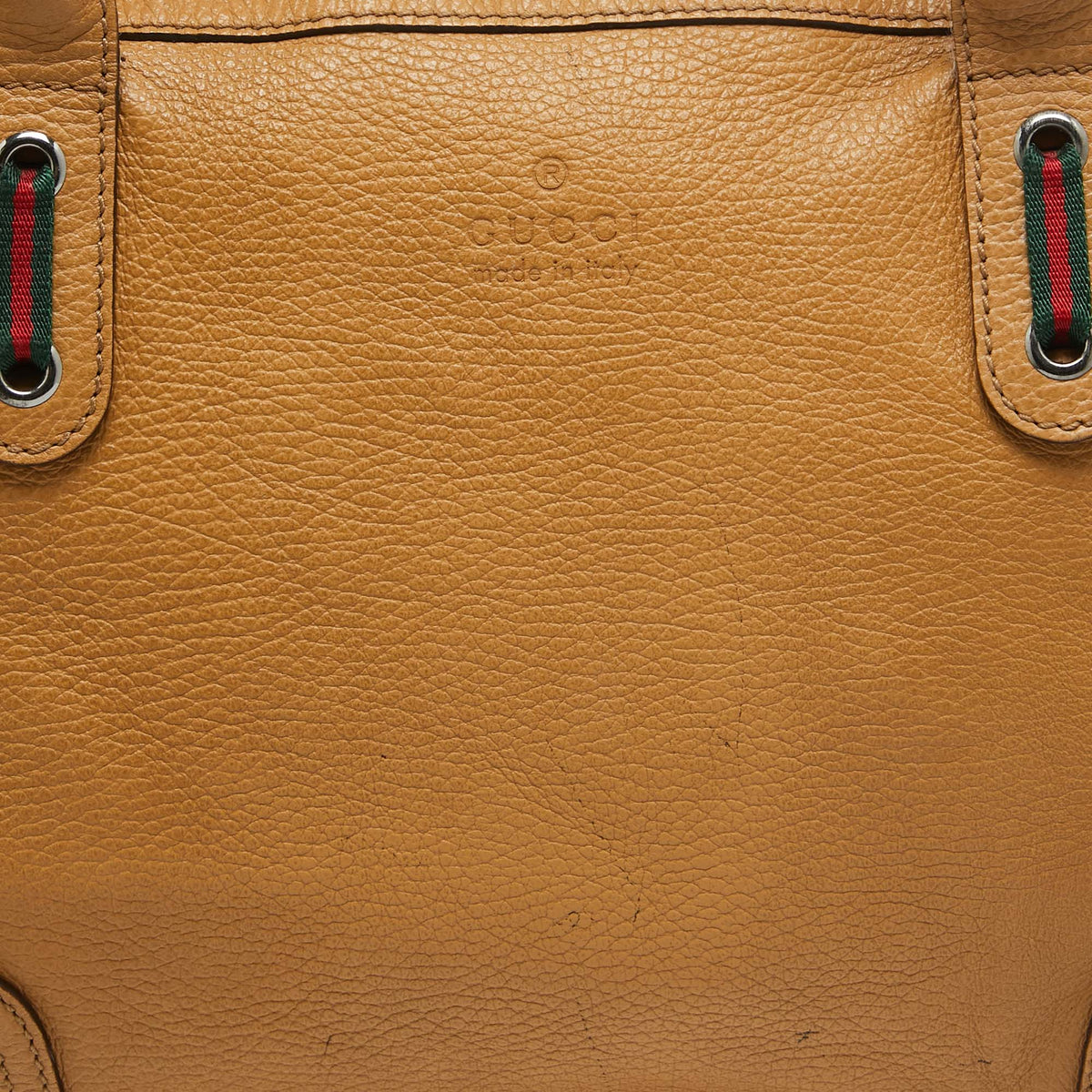 GUCCI Beige Leather Princy Shopper Tote