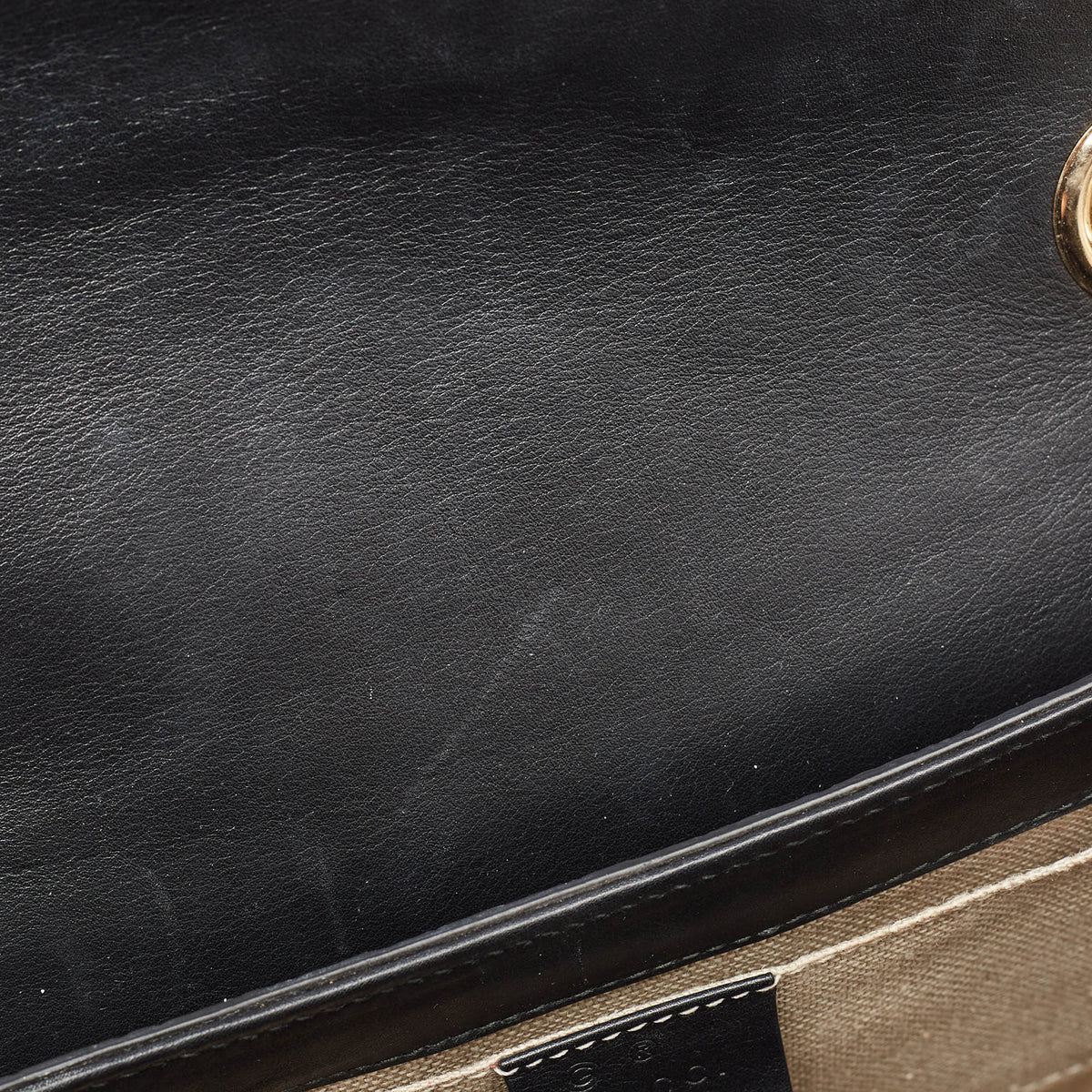 GUCCI Black Microssima Leather Medium Emily Shoulder Bag