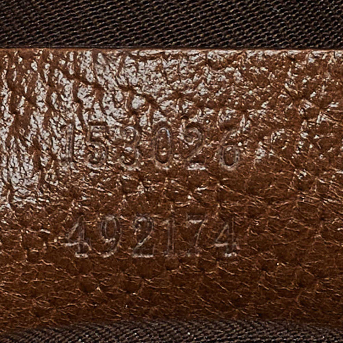 GUCCI Brown GG Suede and Leather Boston Bag