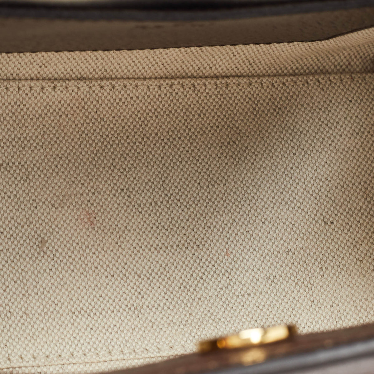 GUCCI Ebony/Beige Jumbo GG Canvas Mini Diana Tote
