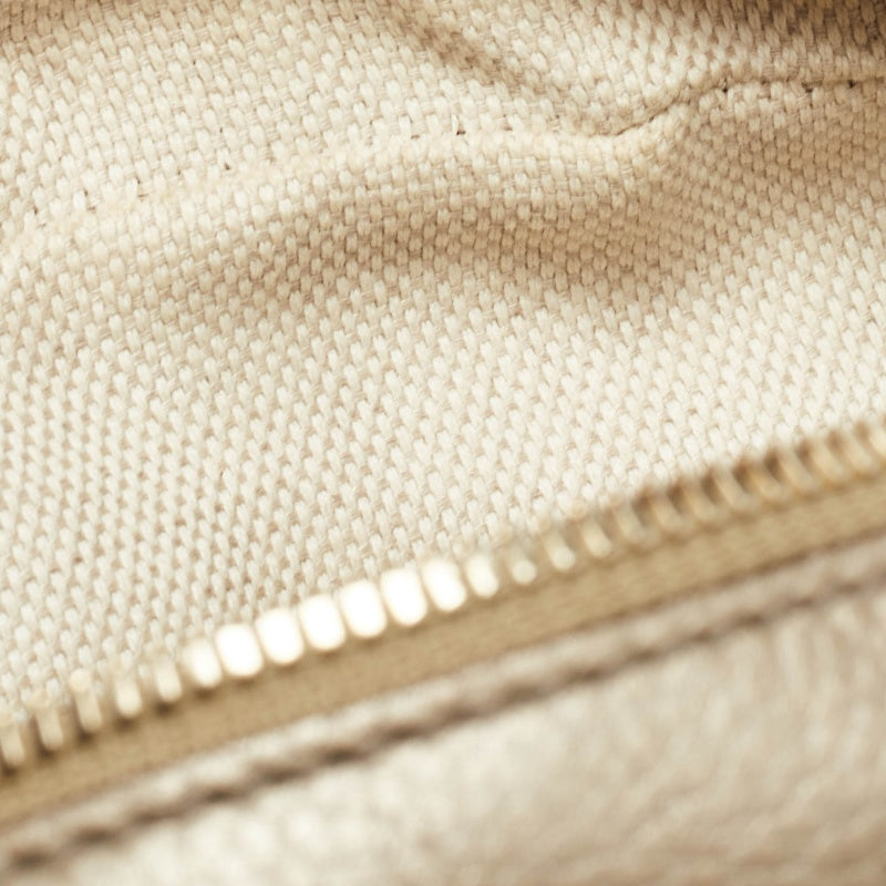 GUCCI Metallic Leather Leather Small Soho Disco Crossbody Bag