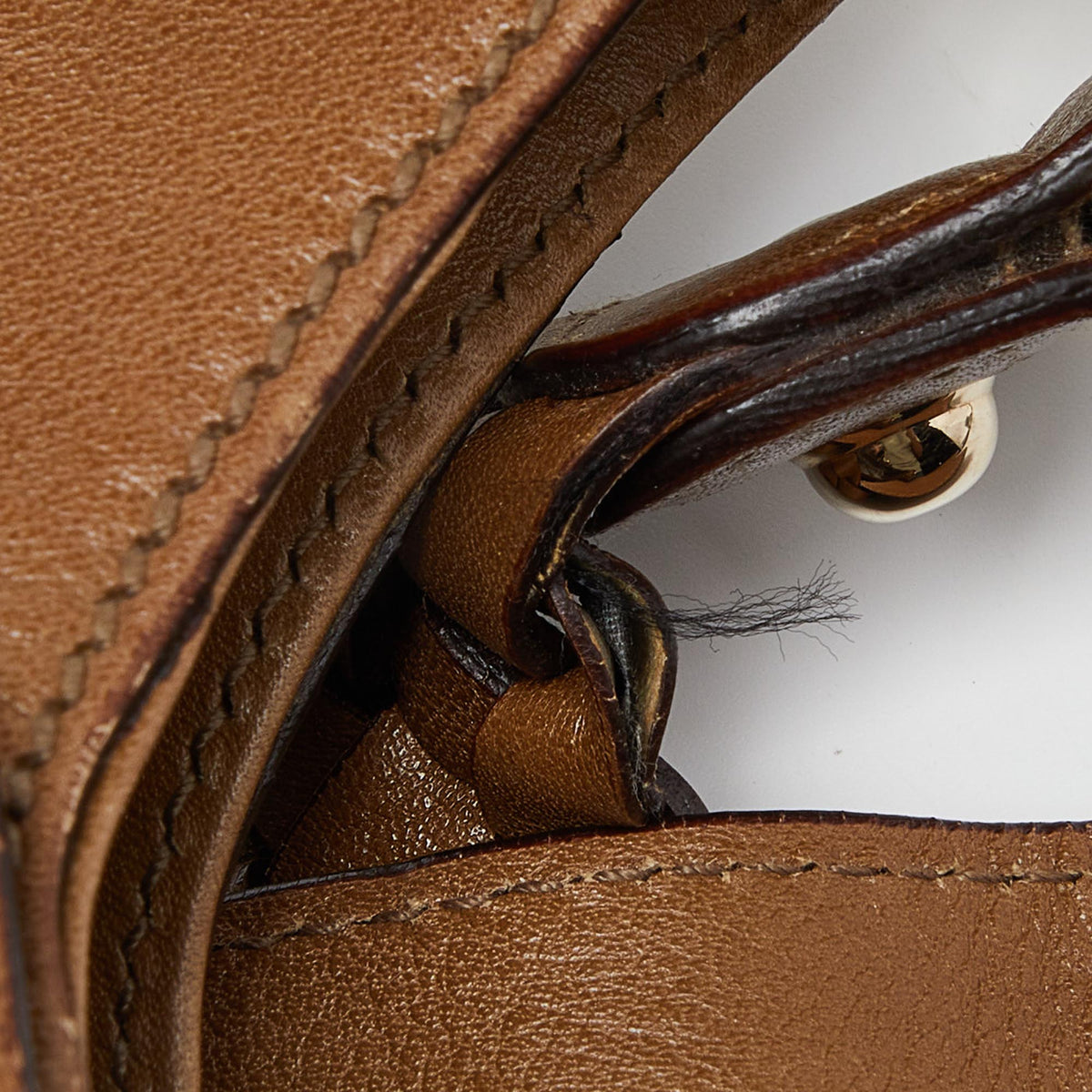 GUCCI Beige GG Suede and Leather Pelham Flap Hobo
