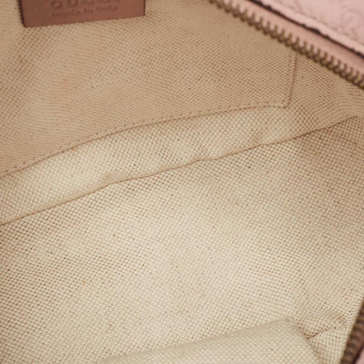 GUCCI Pink Micro ssima Leather Sunshine Disco Crossbody Bag
