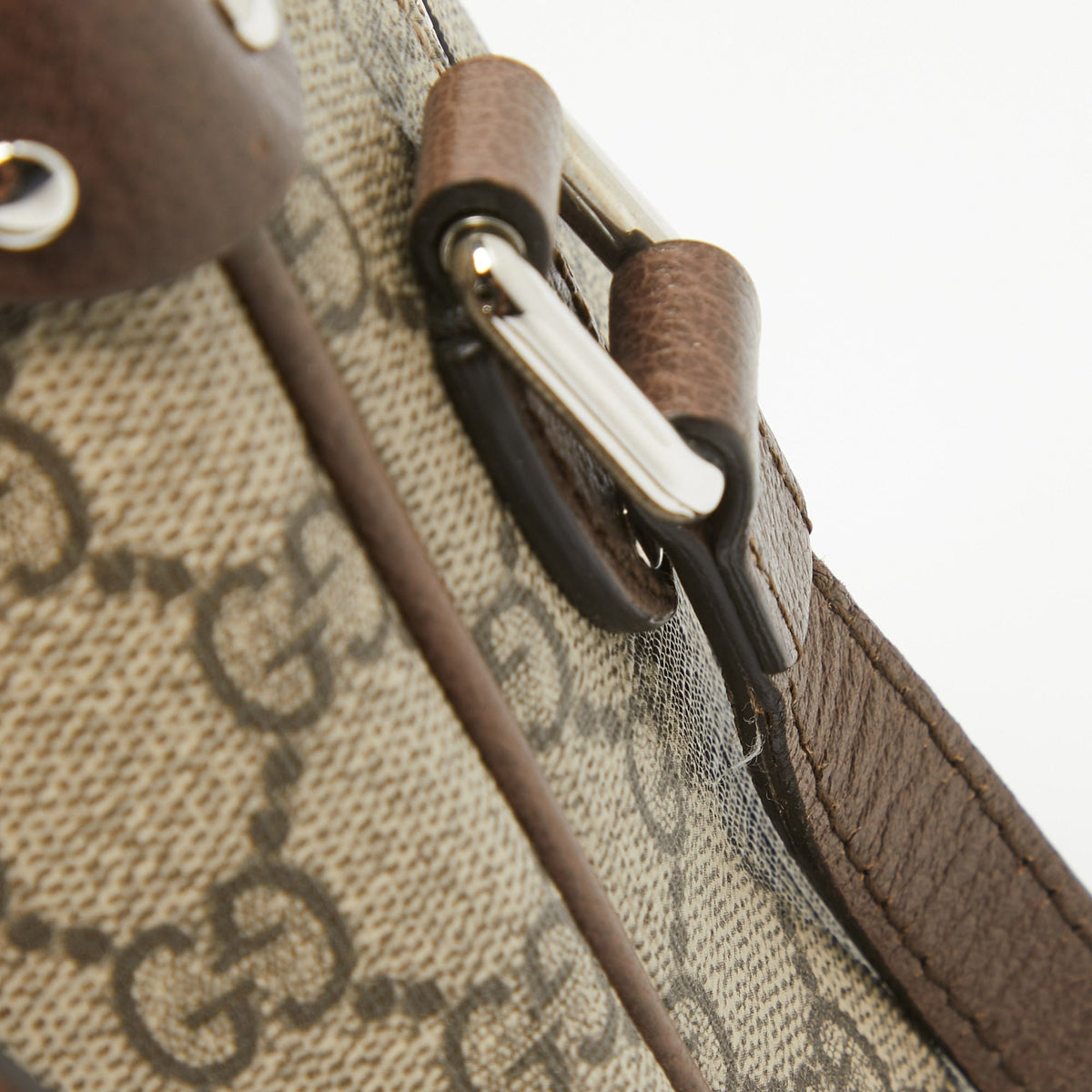 GUCCI Brown/Beige GG Supreme Canvas Soft Trunk Crossbody Bag