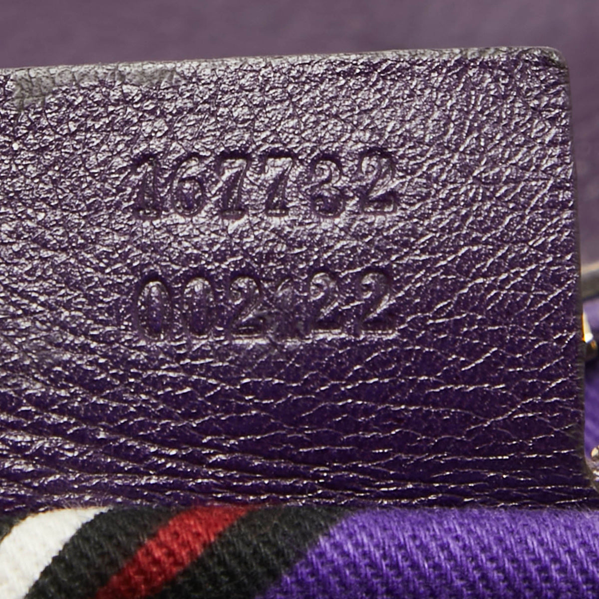 GUCCI Purple Leather Britt Tassel Flap Bag