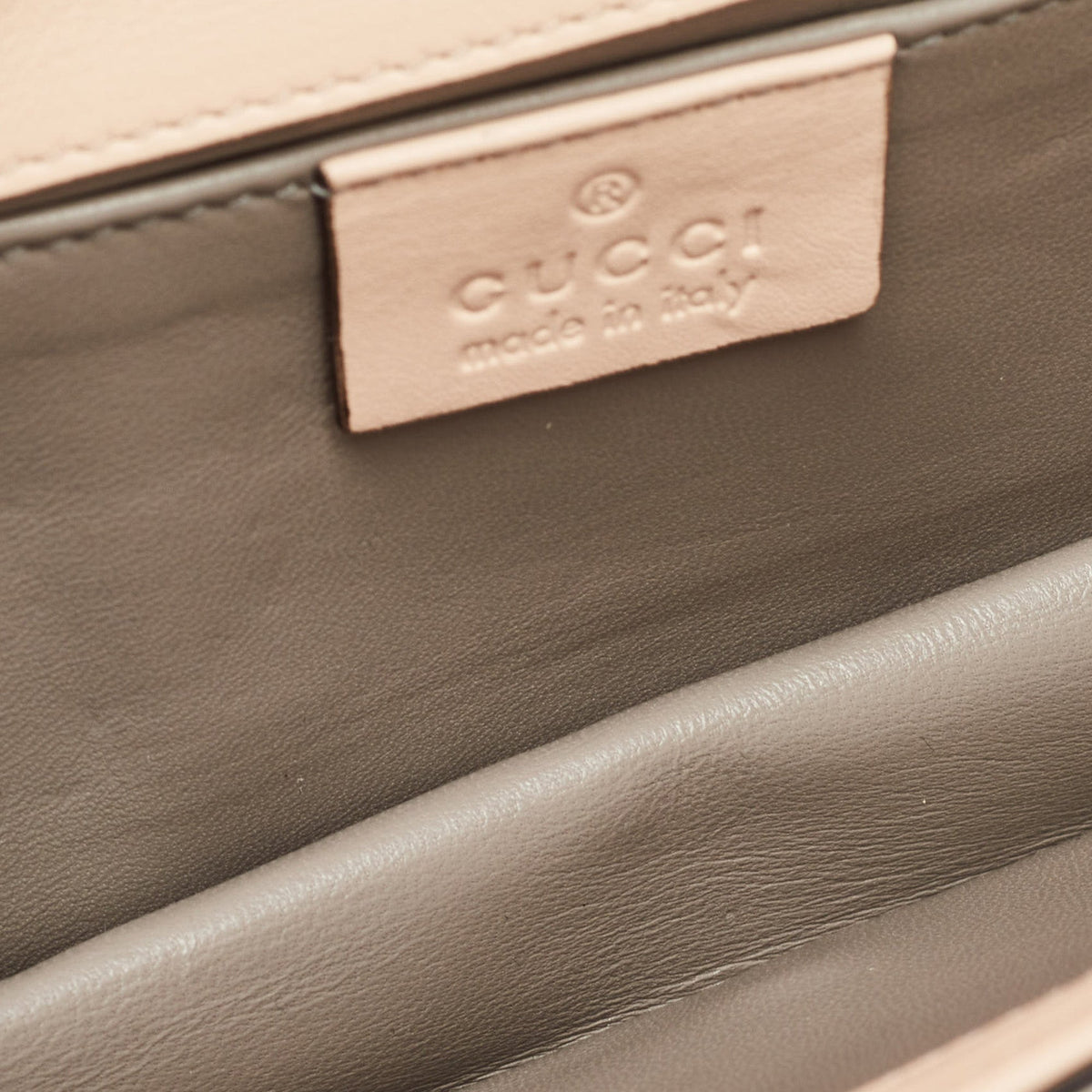 GUCCI Beige Suede Crystals Embellished Flap Chain Clutch