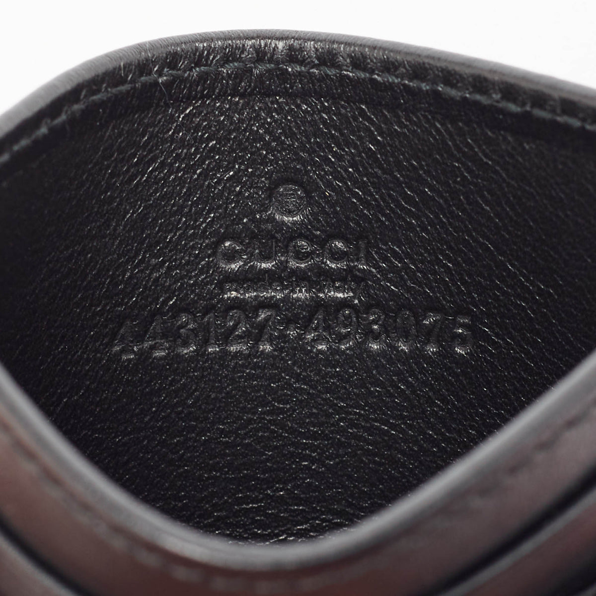 GUCCI Black Matelasse Leather GG Marmont Card Holder