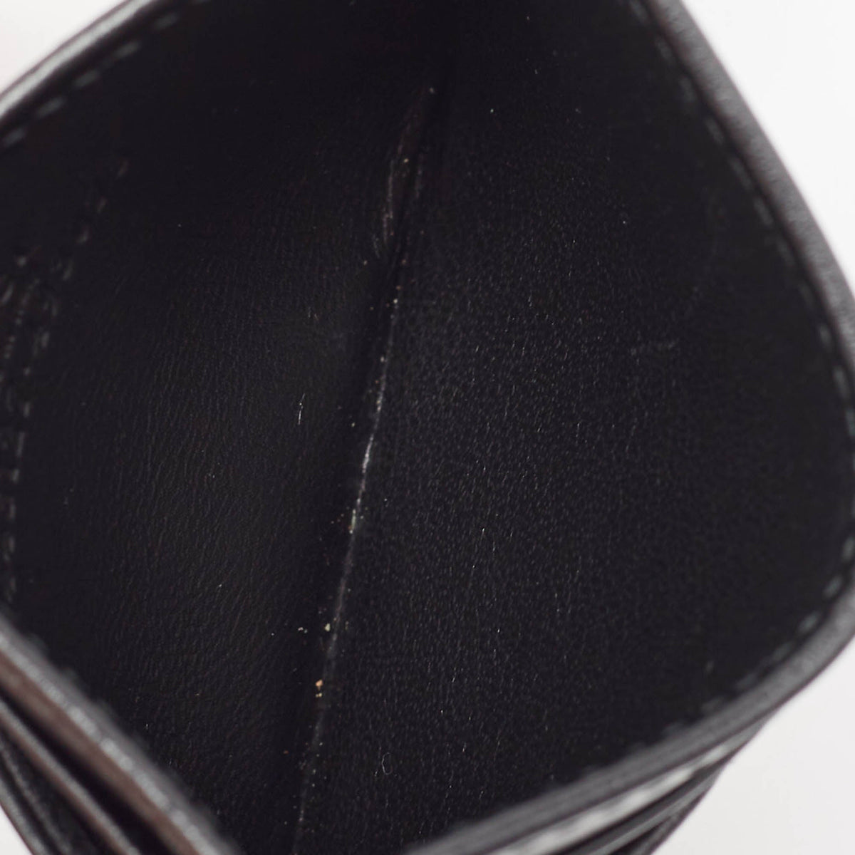 GUCCI Black Matelasse Leather GG Marmont Card Holder