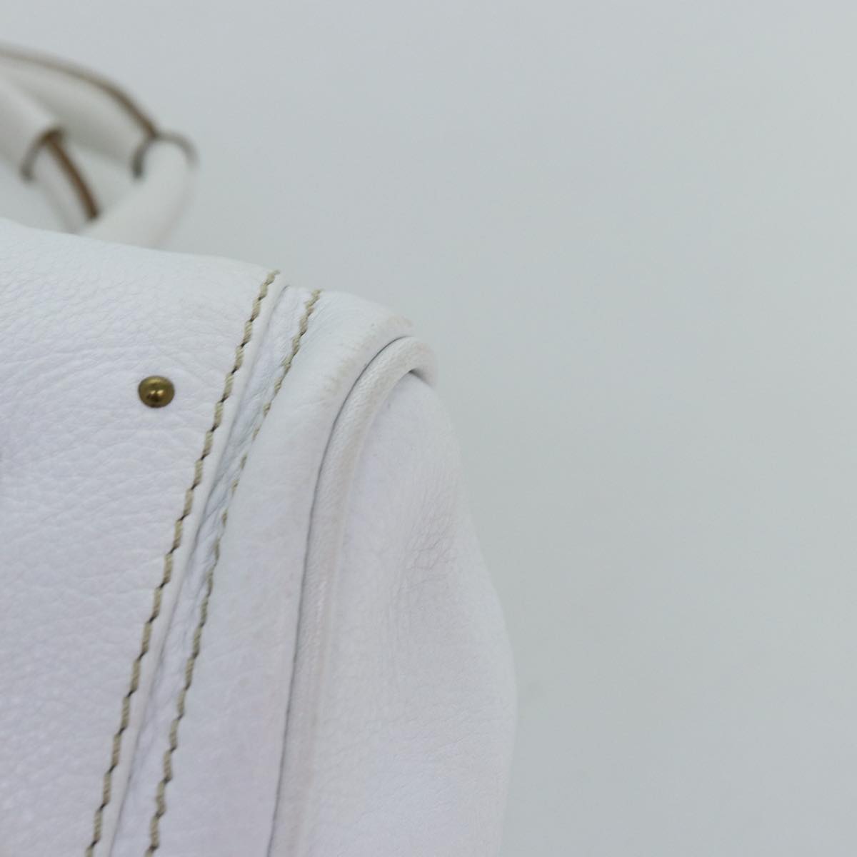 Chloe Paddington Hand Bag Leather White mr196