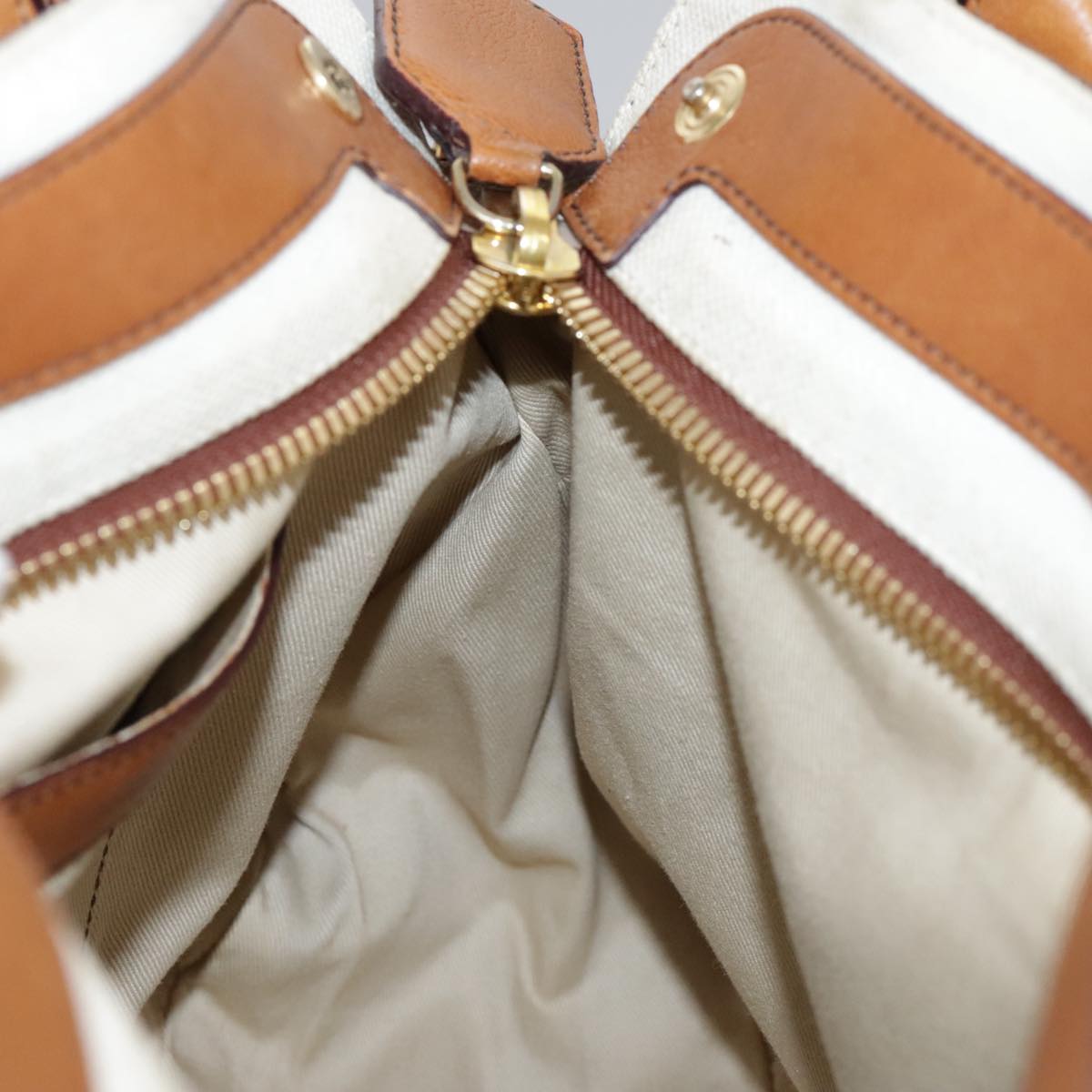 Chloe Margaret Hand Bag Leather 2way Brown Gold mr897