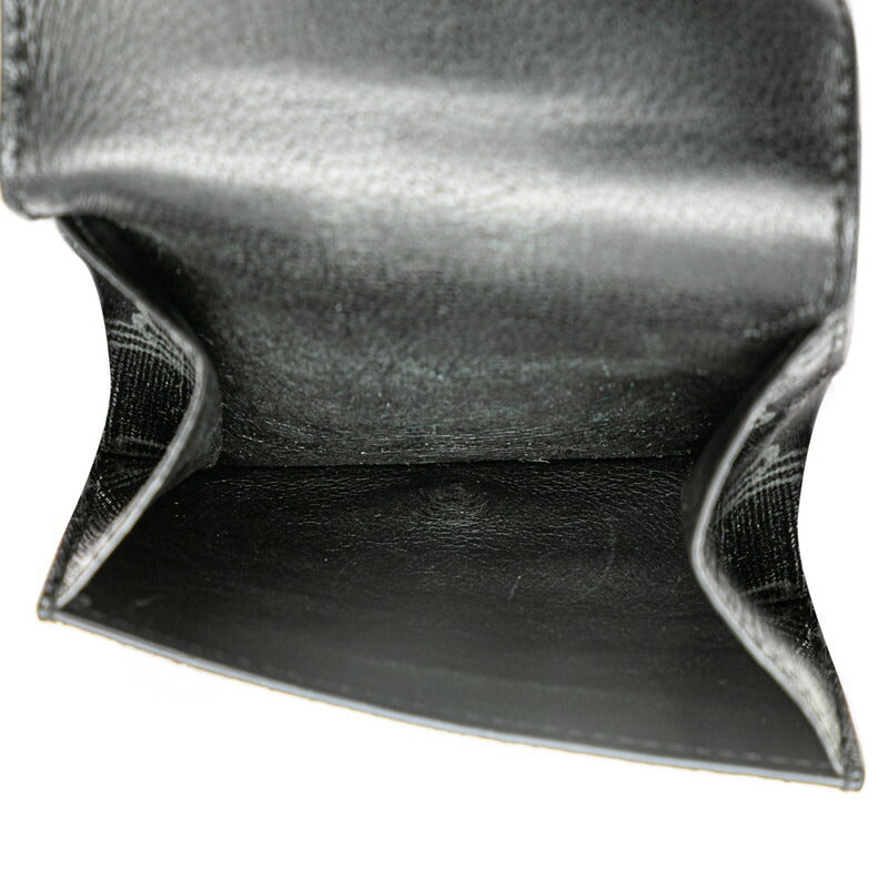 balenciaga Logo Leather Tri-Fold Wallet