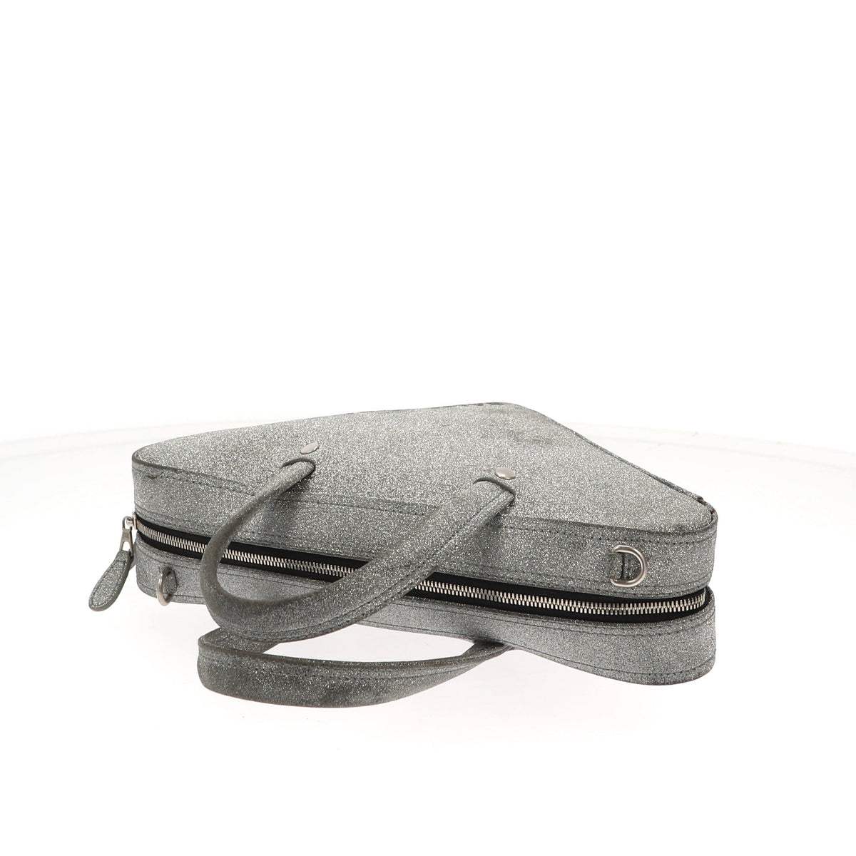 balenciaga Triangle Handbag in Metallic Leather