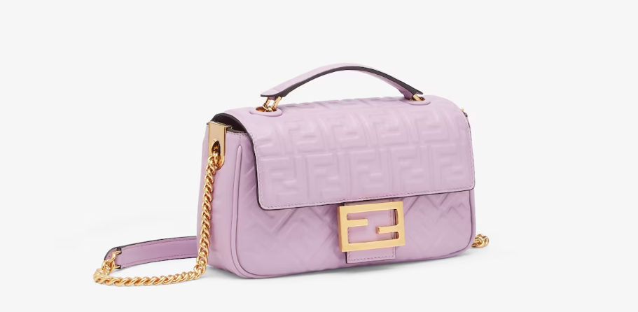 Fendi Baguette Chain Midi Nappa leather Bag